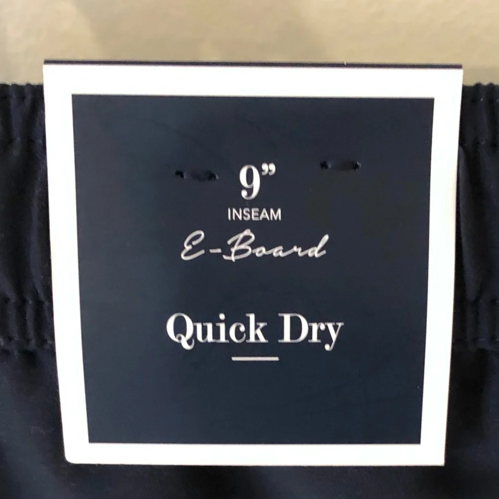 NWT Club Room Quick-Dry 9” Swim E-Board Shorts